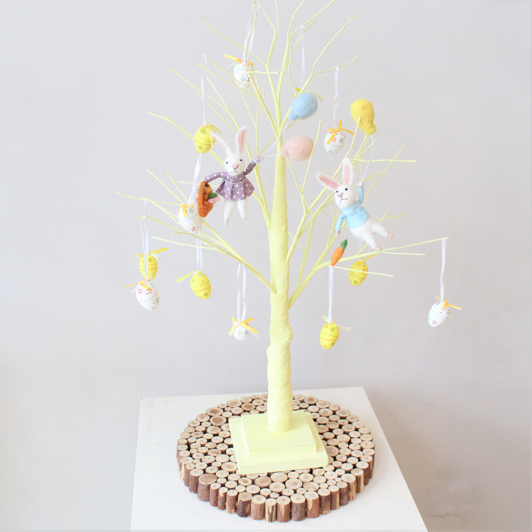 Sæt af to påskeharer med balloner