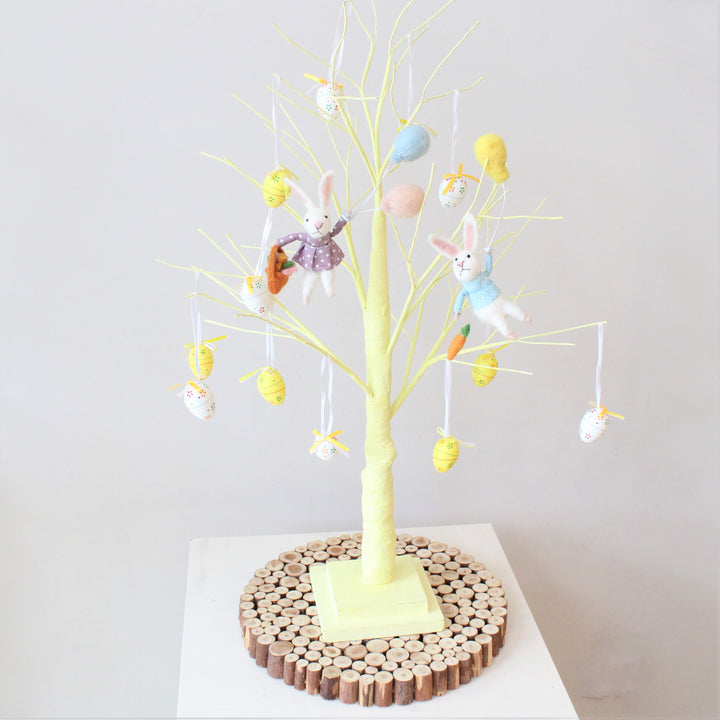 Sæt af to påskeharer med balloner